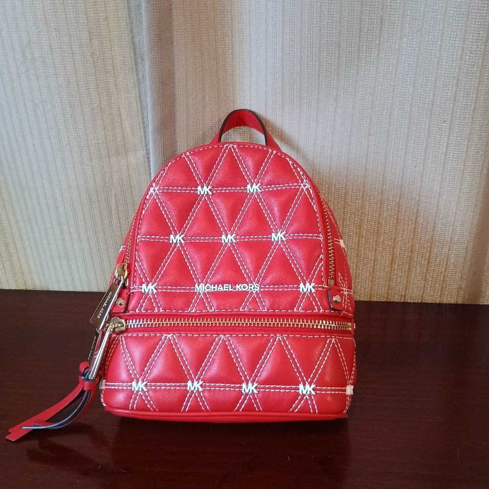 Michael Kors Abbey Quilted Leather Backpack